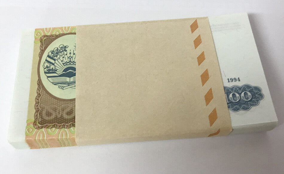 Tajikistan 100 Rubles 1994 P 6 UNC Lot 25 Pcs 1/4 Bundle