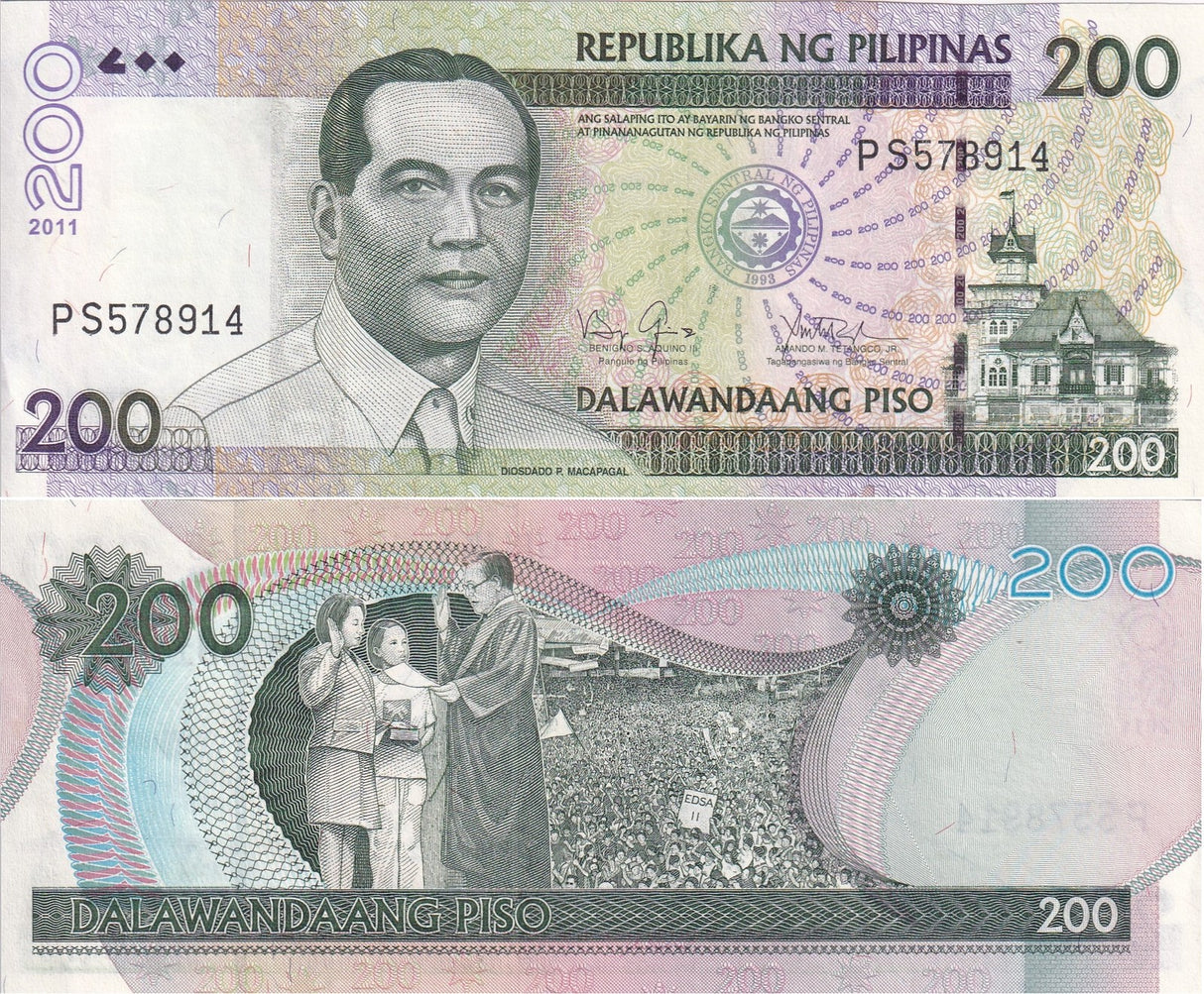 Philippines 200 Piso 2011 P 195 c AUnc