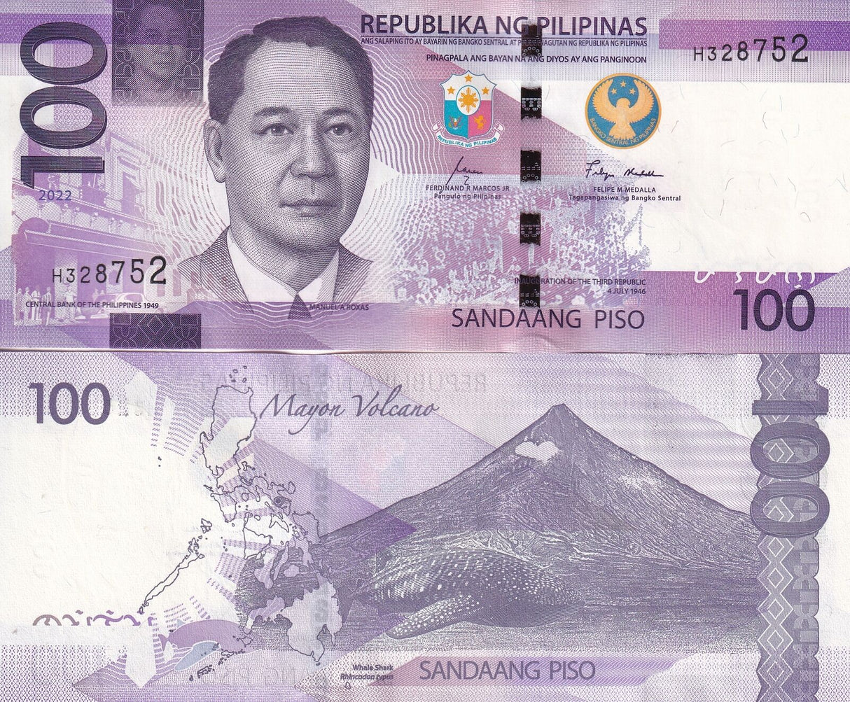 Philippines 100 Pesos 2022 P 232 NEW Seal Type UNC