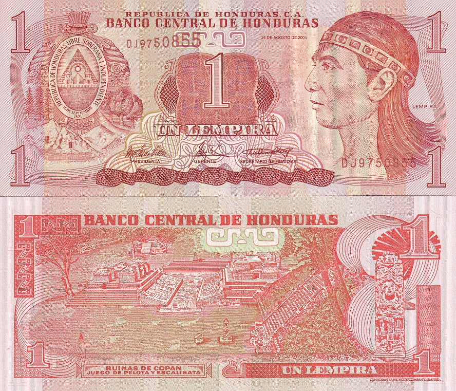 Honduras 1 Lempiras 2004 P 84 d UNC