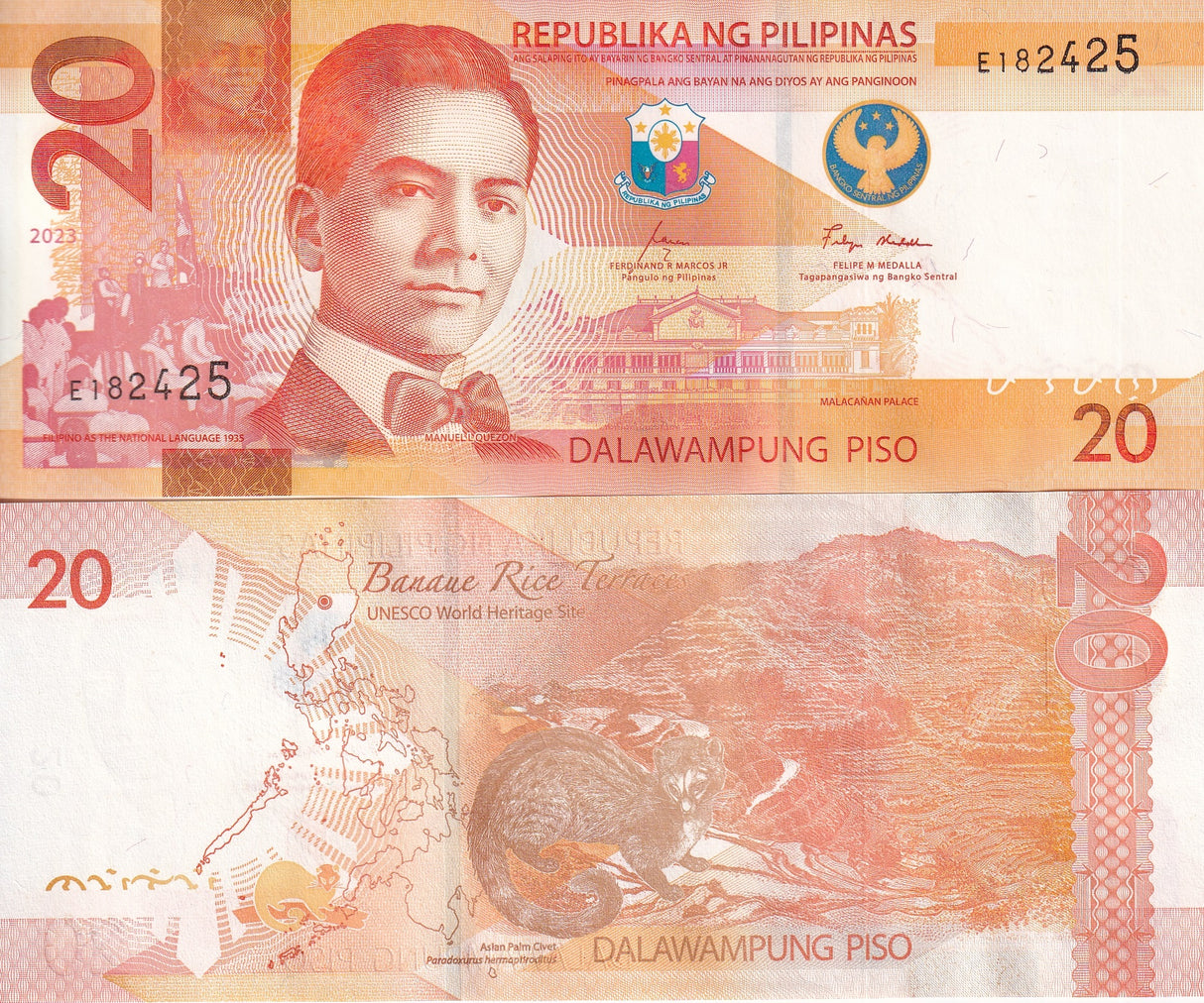 Philippines 20 Pesos 2023 P 230 UNC