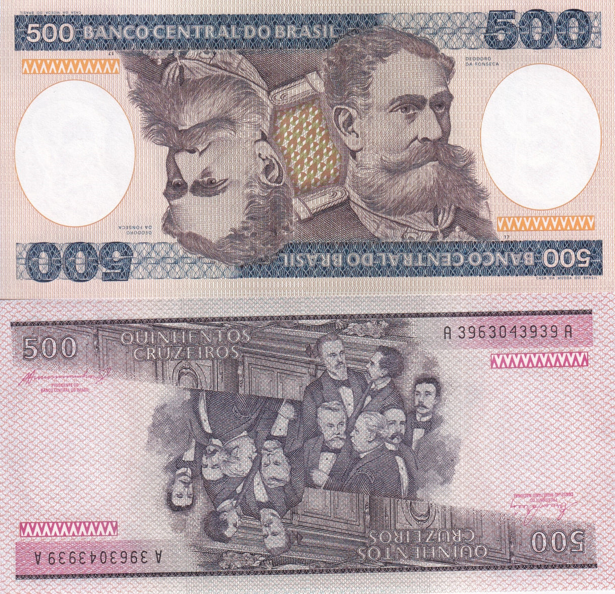 Brazil 500 Cruzeiros P 200 b ERNANE & AFFONSO UNC