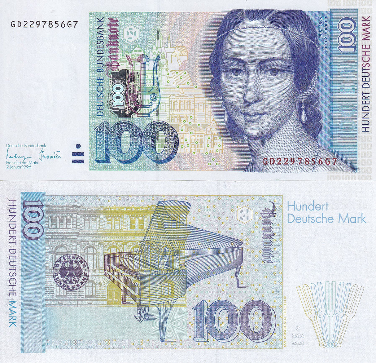 Germany Federal Republic 100 Mark 1996 P 46 UNC