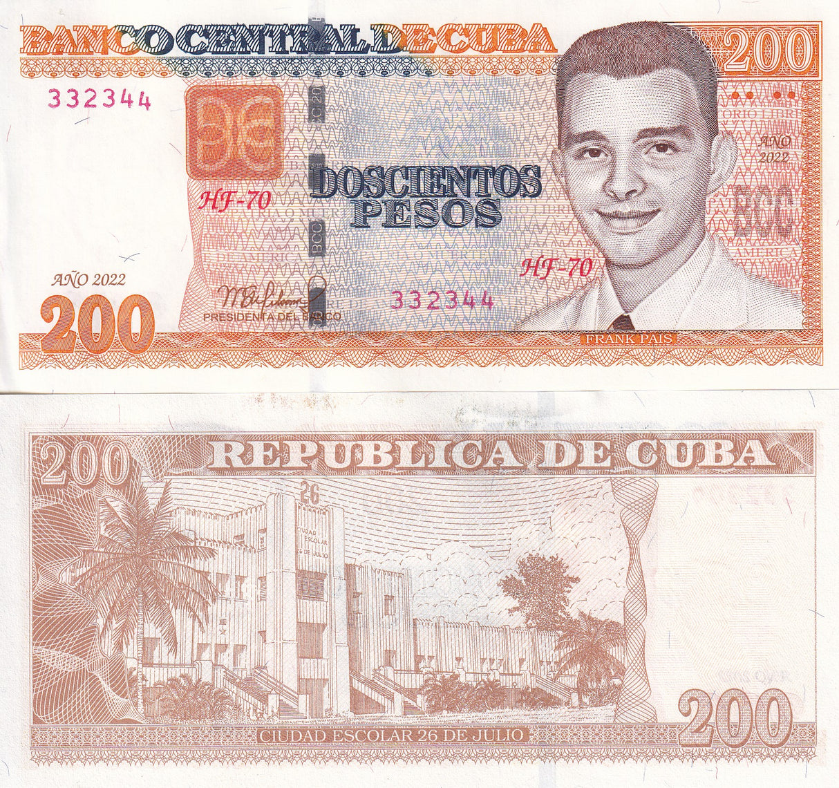 Central America 200 Pesos 2022 P 130 AUnc
