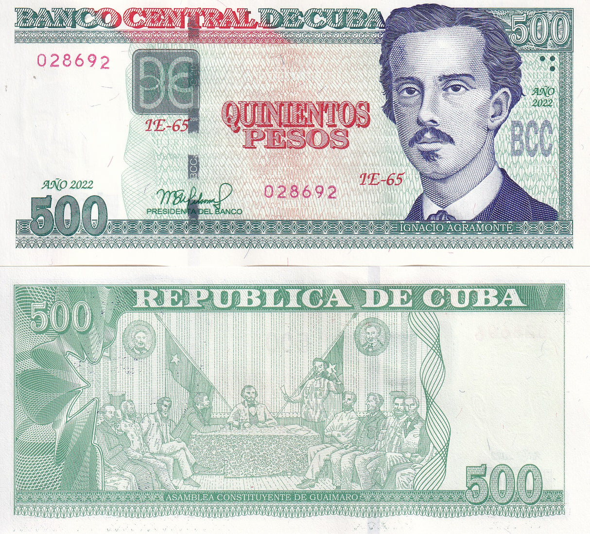 Central America 500 Pesos 2022 P 131 UNC