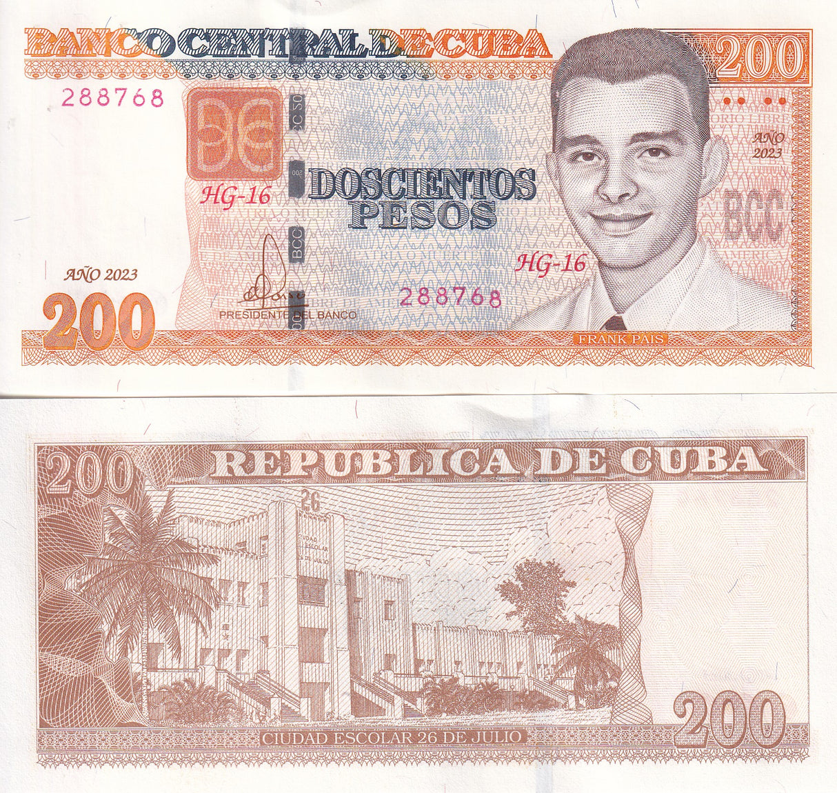 Central America 200 Pesos 2023 P 130 UNC