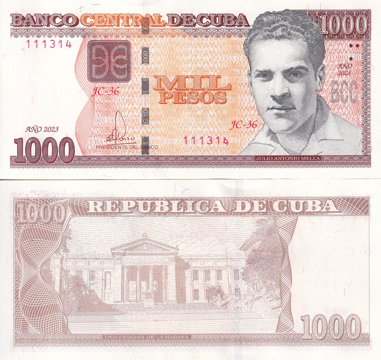 Central America 1000 Pesos 2023 P 132 c UNC
