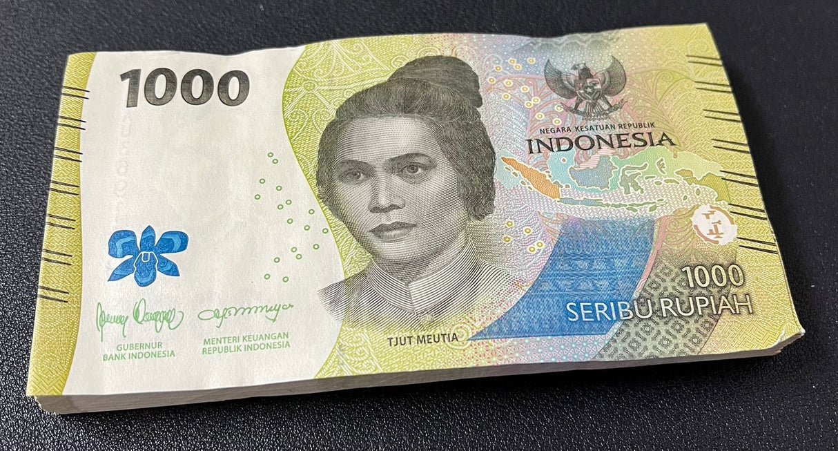 Indonesia 1000 Rupiah 2022 / Random Year P 162 AUnc Lot 100 Pcs 1 Bundle