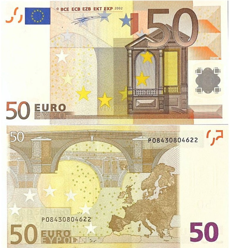 Euro 50 Euro Germany 2002 P 4 p UNC