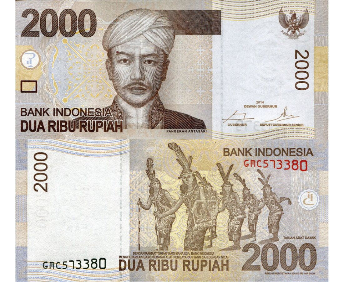 INDONESIA 2000 RUPIAH 2014/2009 P 148 UNC
