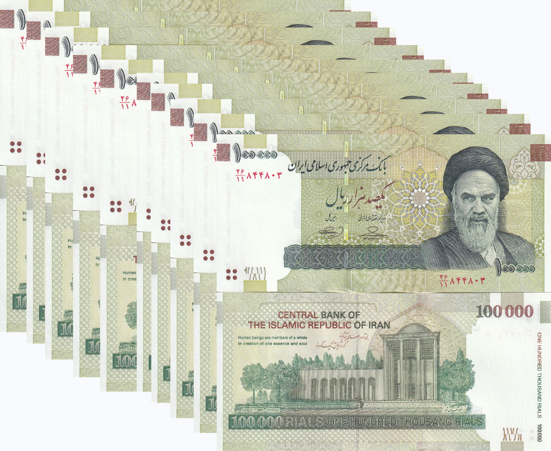 Middle East 100000 Rials ND 2010-2019 P 151 UNC LOT 10 PCS