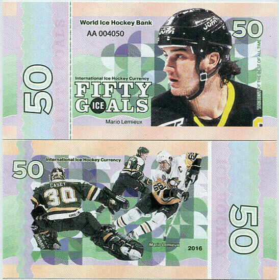ICE HOCKEY 50 GOALS 2016 FANTASY MARIO LEMIEUX
