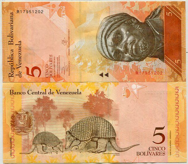 enezuela 5 Bolivares 2013 P 89 UNC