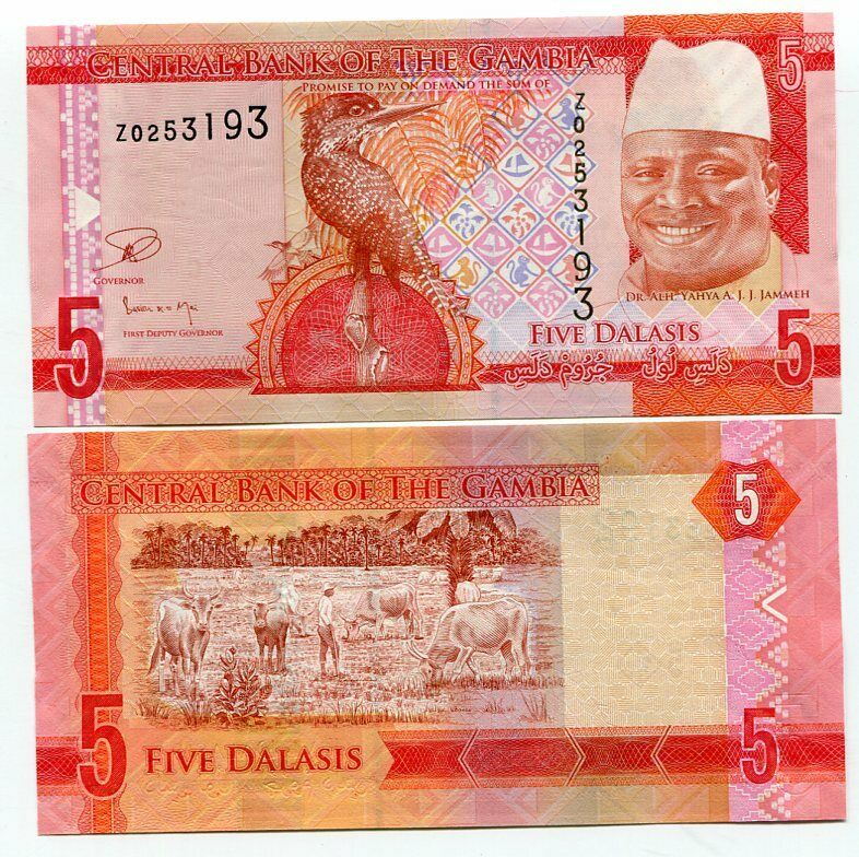 Gambia 5 Dalasis 2015 P 31 Z REPLACEMENT XF/AU