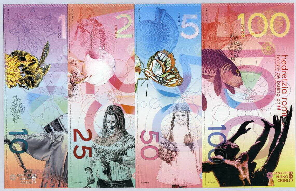 Bueno Chini Set 4 Fantasy 10 25 50 100 Rombo 2020 Weird and Wonderful