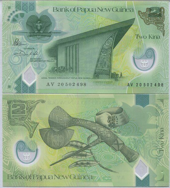 Papua New Guinea 2 Kina 2020 / 2021 P W50 NEW Date & Sign UNC