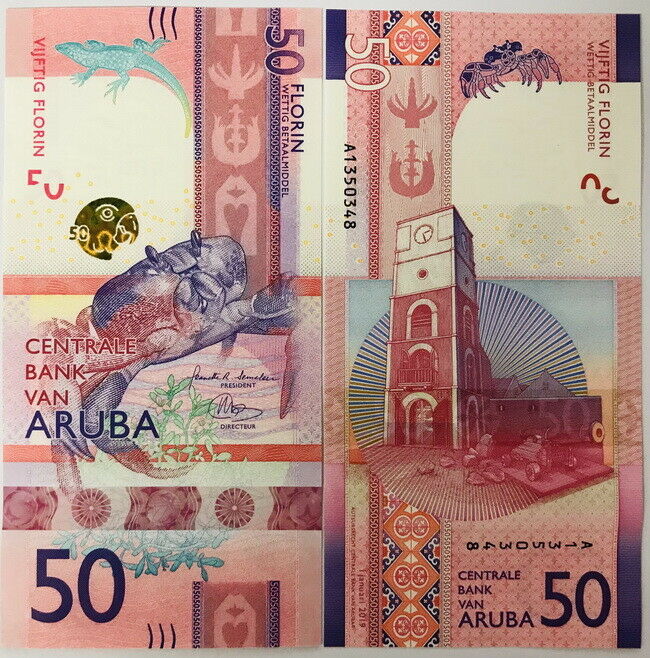 Aruba 50 Florin 2019 P 23 a UNC