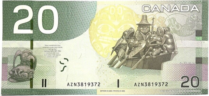 Canada 20 Dollar 2004/2005 P 103 b UNC