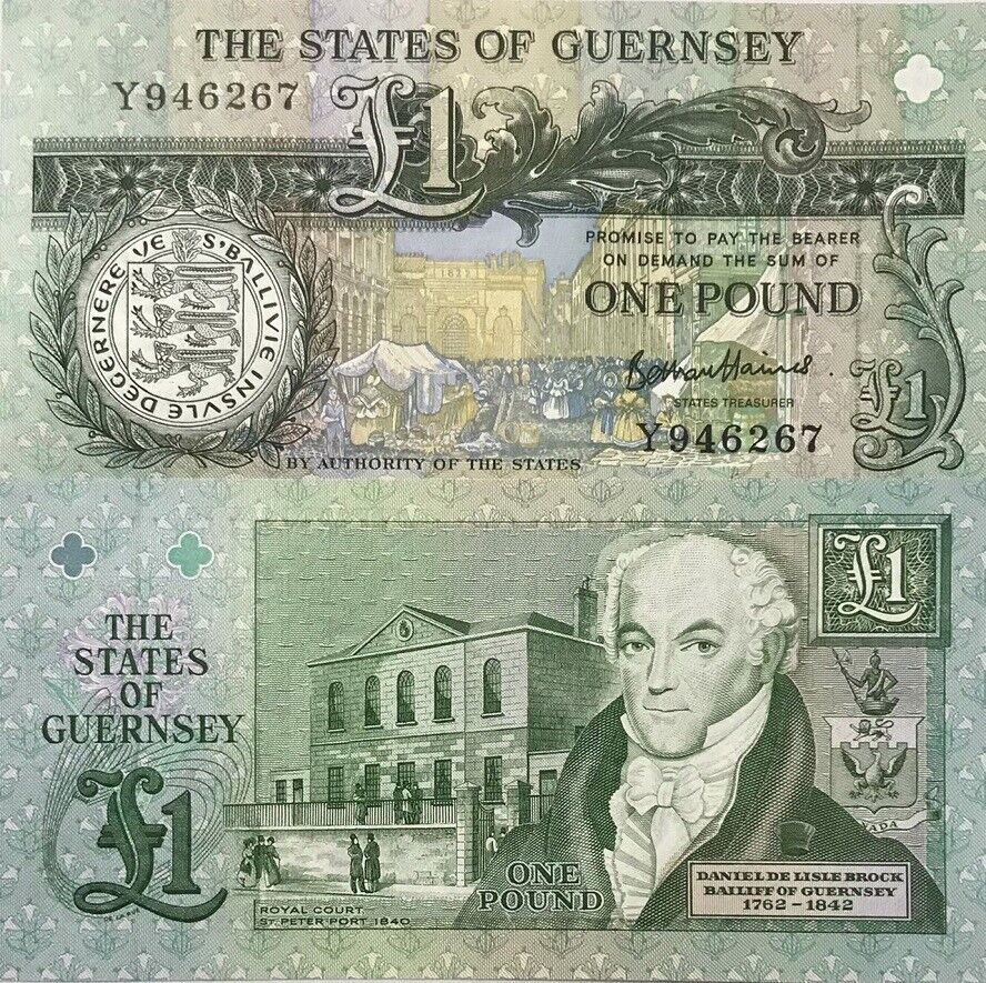 Guernsey 1 Pound ND 2016 Prefix Y P 52 d UNC