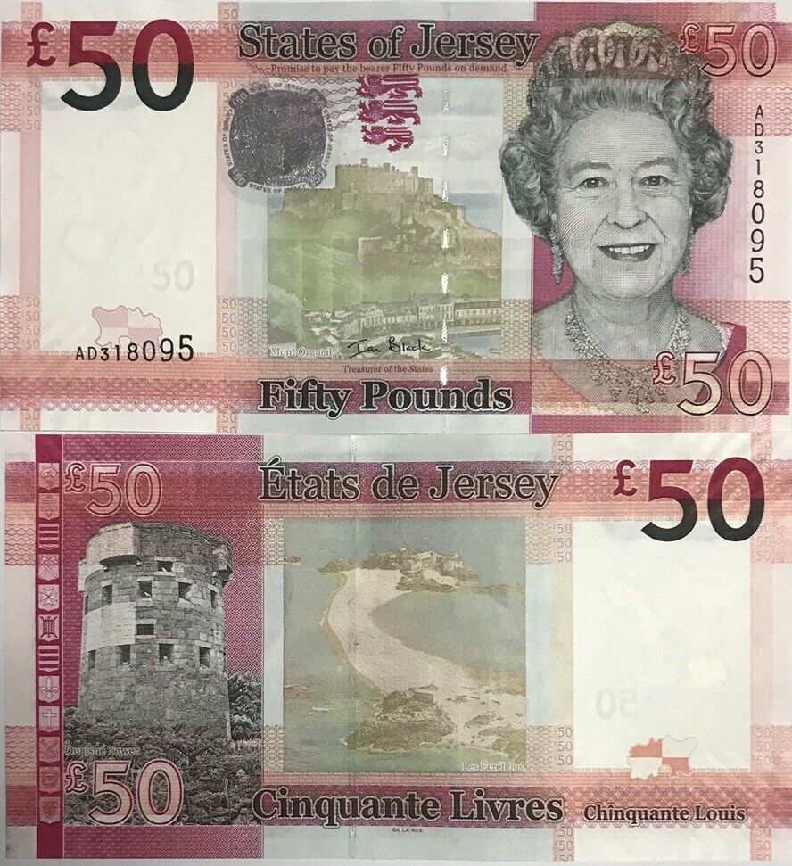 Jersey 50 Pounds 2018 QE II P 36 b UNC