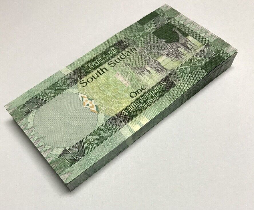 South Sudan 1 Pound ND 2011 P 5 UNC Lot 100 Pcs 1 BUNDLE