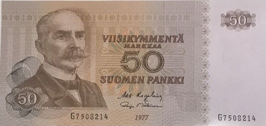 Finland 50 Markkaa 1977 P 108 AUnc