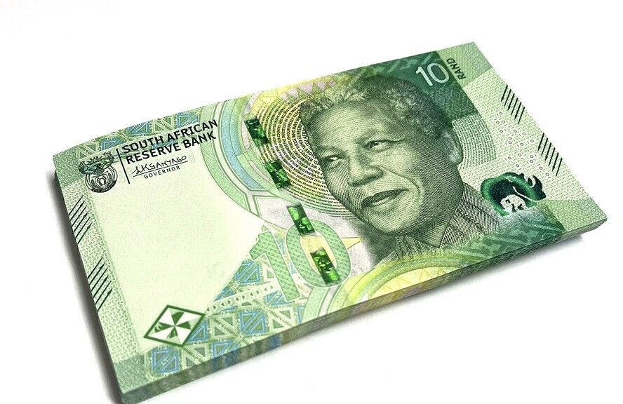 South Africa 10 Rand 2023 P 148 New Family Design LOT 25 UNC 1/4 Bundle