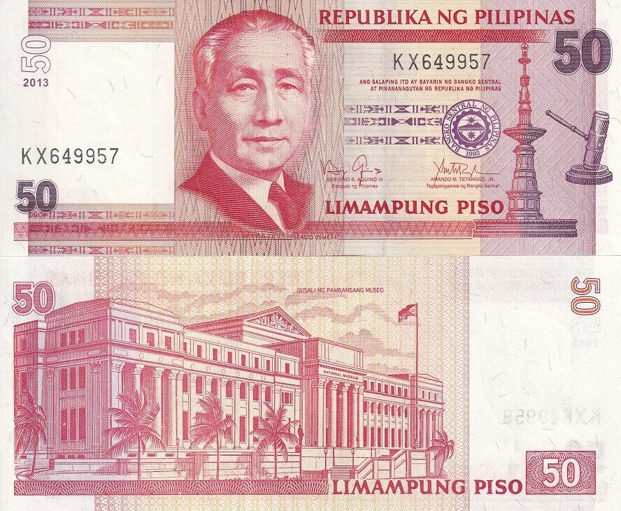 Philippines 50 Piso 2013 P 193 d UNC