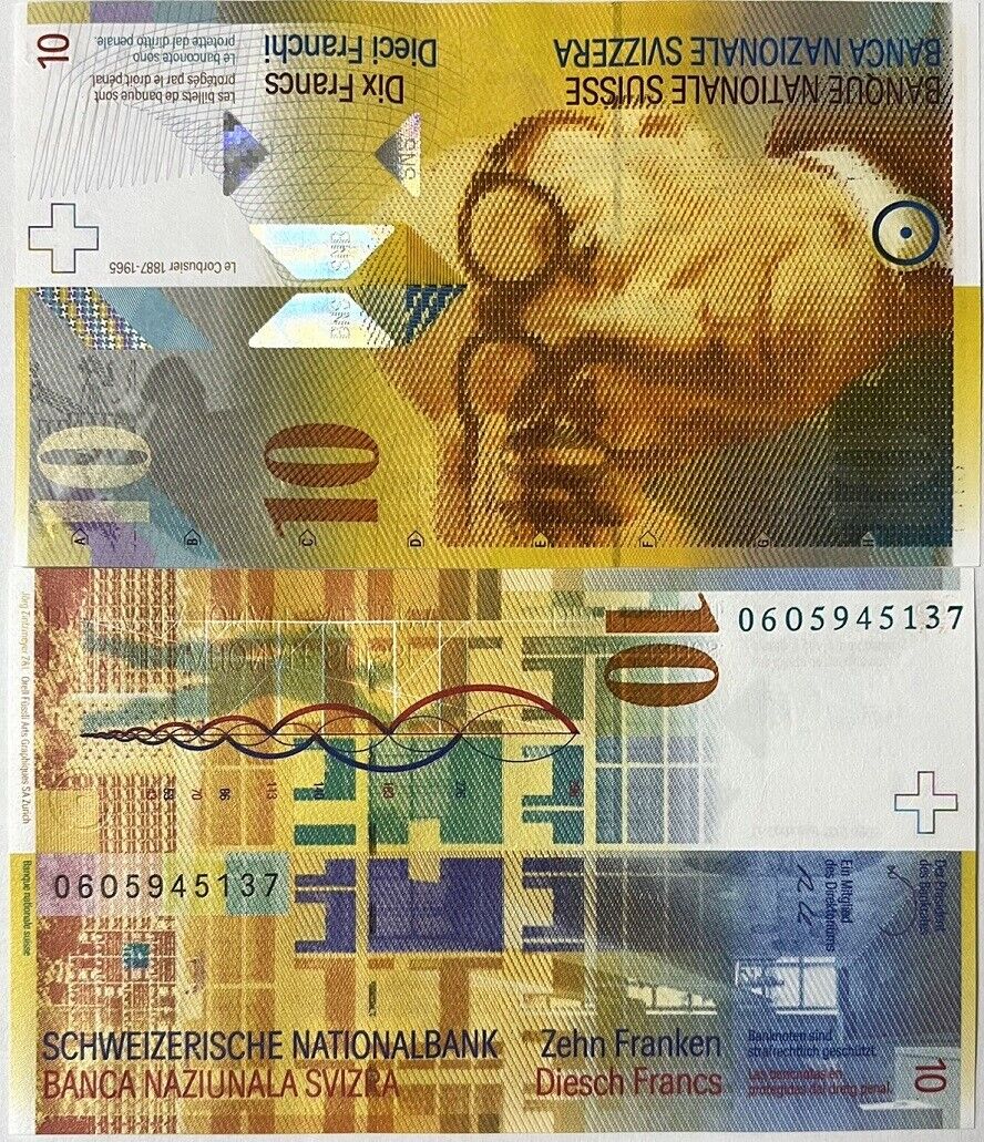 Switzerland 10 Franken 2006 P 67 b Sign Raggenbass & Roth UNC