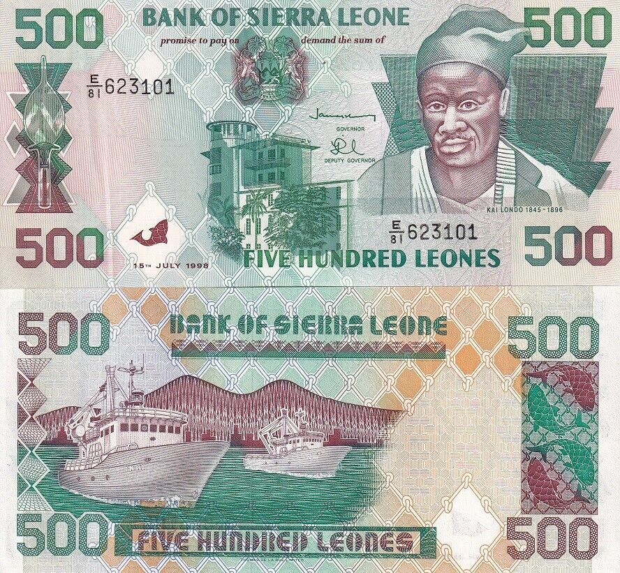 Sierra Leone 500 Leones 1998 P 23 b UNC