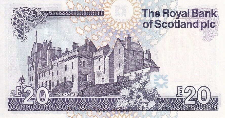 Scotland 20 Pounds 2017 The Royal Bank P 354 F UNC
