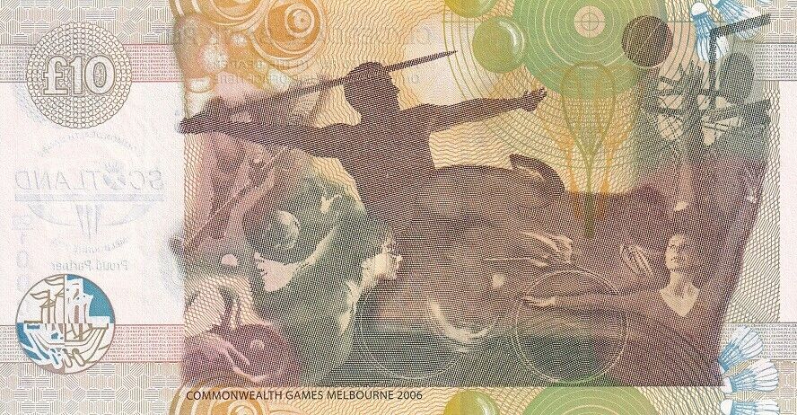 Scotland 10 Pounds 2006 Clydesdale Bank P 229E Prefix CG/1 Commemorative UNC