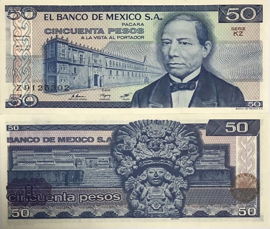 Mexico 50 Pesos 1981 series KZ P 73 UNC