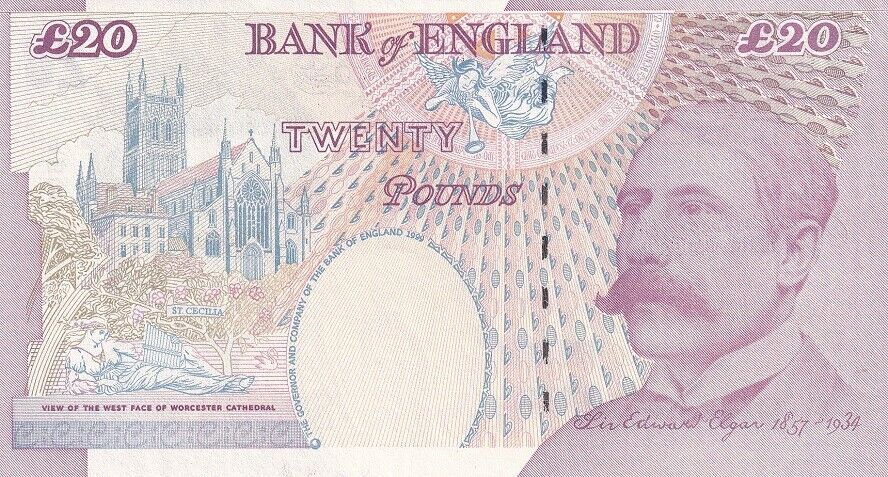 Great Britain 20 Pounds 1999 ND 2006 P 390 a AUnc