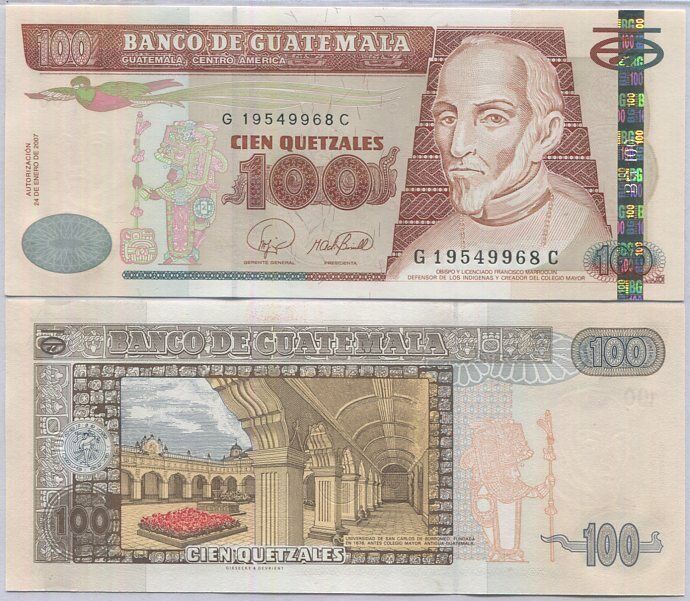 Guatemala 100 Quetzales 2007 P 114 b UNC