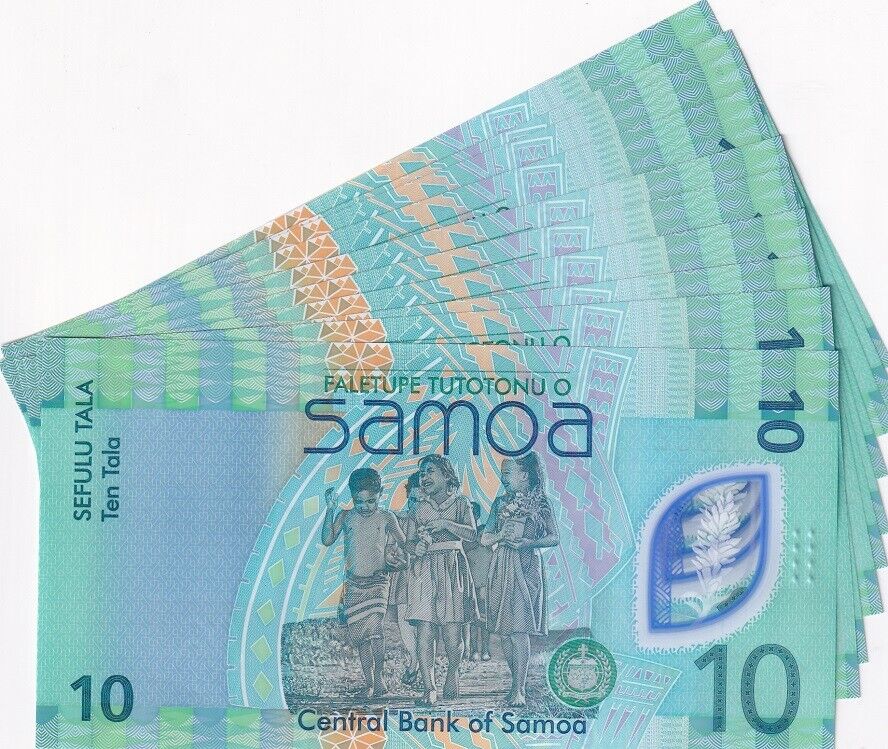 Samoa 10 Tala ND 2023 2024 P 48 Polymer LOT 10 UNC