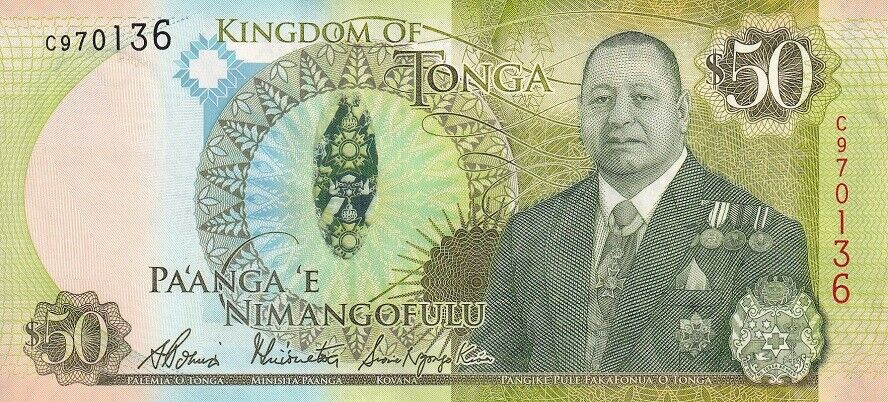 Tonga 50 Pa'anga 2020 P 48A UNC