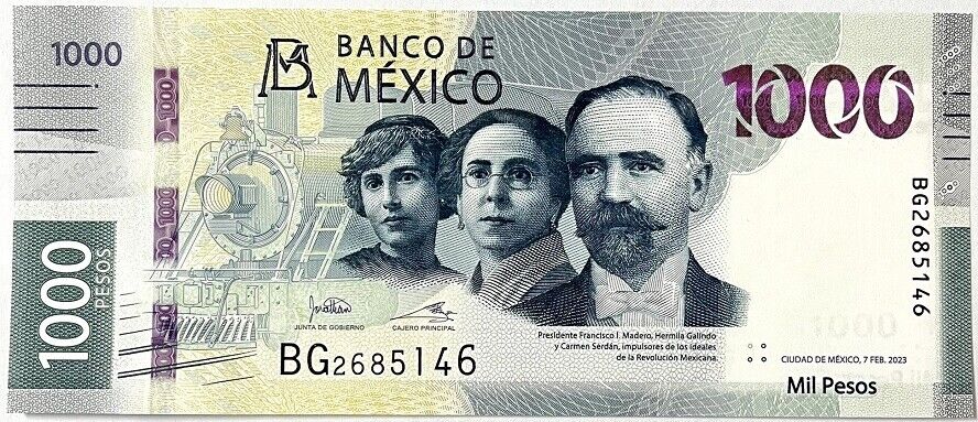Mexico 1000 Pesos 2023 P 137 UNC