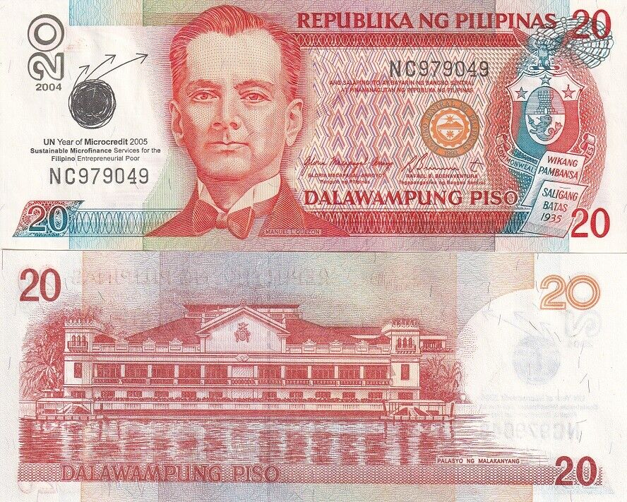 Philippines 20 Piso 2004 P A198 AUnc