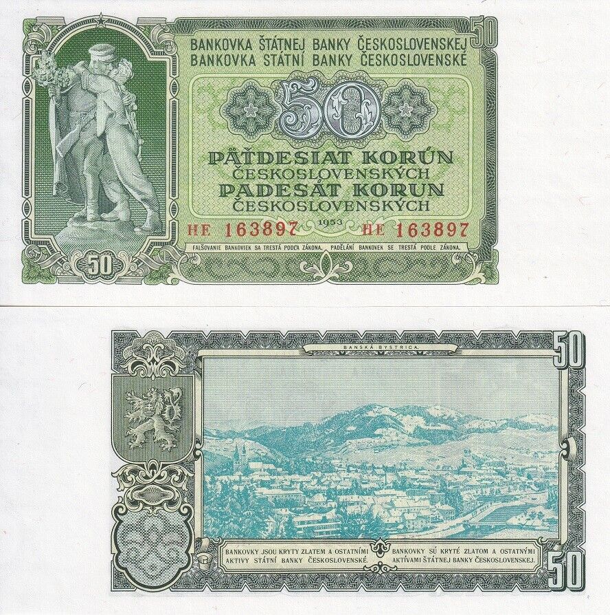 Czechoslovakia 50 Korun 1953 P 85 b UNC