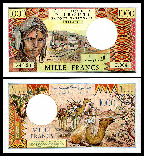 Djibouti 1000 Francs ND 1991 P 37 e AUnc