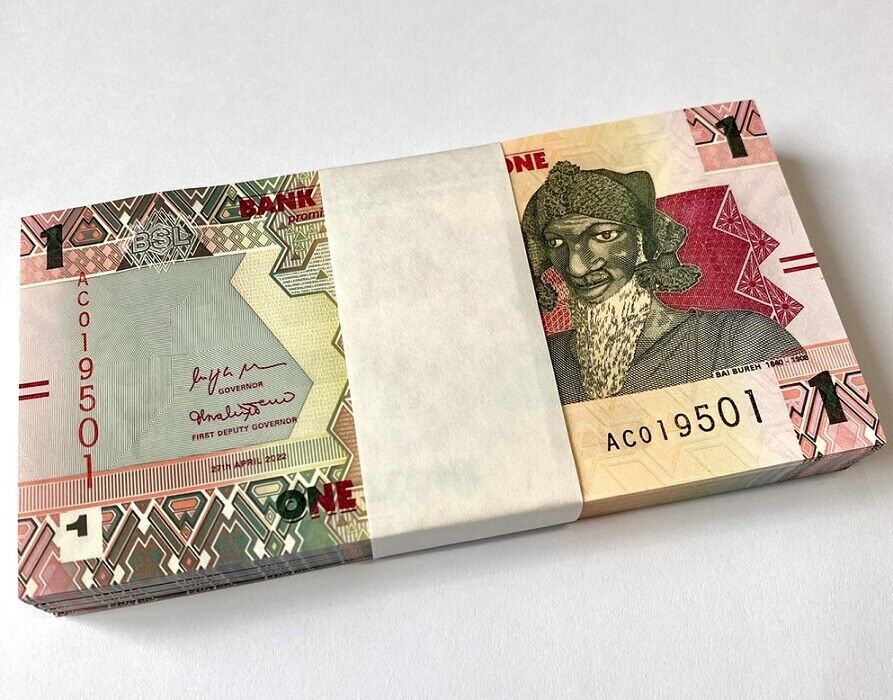 Sierra Leone 1 Leones 2022 P New DESIGN (CUT ZERO) Lot 25 Pcs 1/4 Bundle