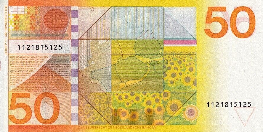 Netherlands 50 Gulden 1982 P 96 UNC