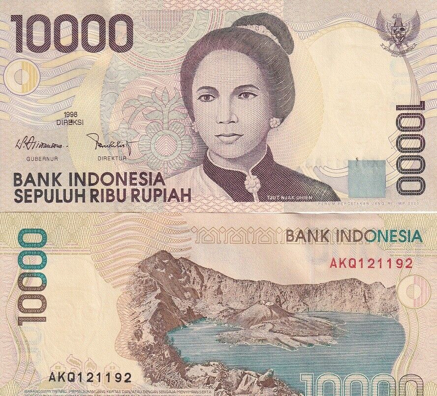 Indonesia 10000 Rupiah 1998/2000 P 137 c UNC