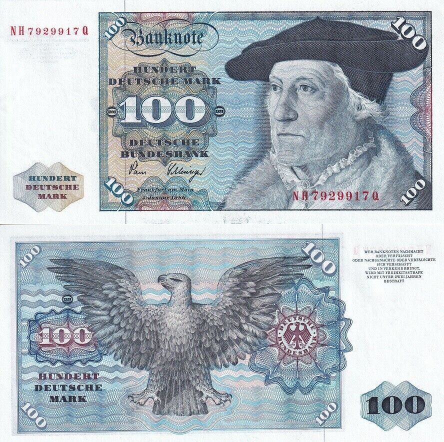 Germany Federal Republic 100 Mark 1980 P 34 d UNC