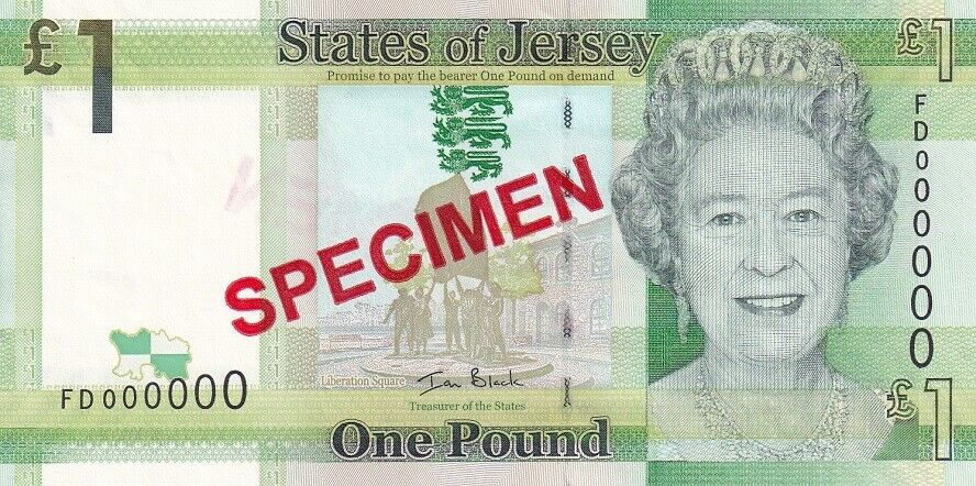 Jersey 1 Pound ND 2010 P 32as Specimen UNC