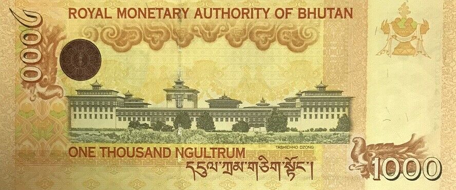Bhutan 1000 Ngultrum 2008 P 34 a UNC