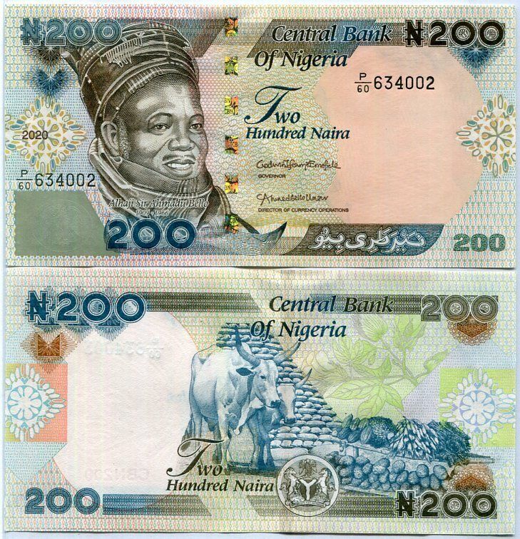 Nigeria 200 Naira 2020 P 29 UNC