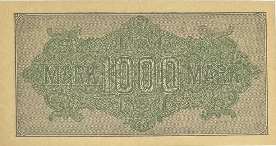 Germany 1000 Mark 1922 P 76 d Aunc