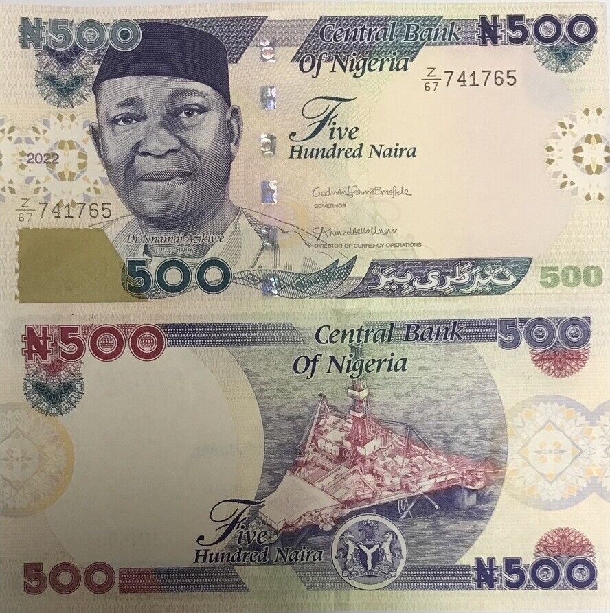 Nigeria 500 Naira 2022 P 30 UNC